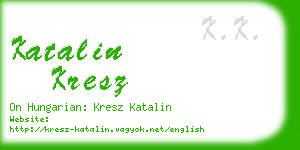 katalin kresz business card